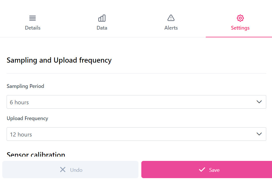 Device settings